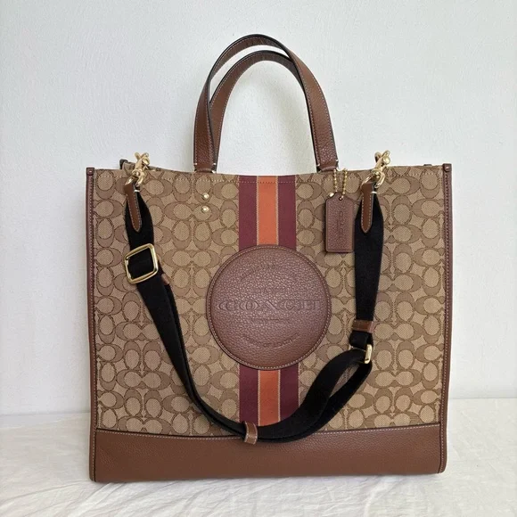 NWT COACH C8418 Dempsey Tote 40 In Signature Jacquard Stripe & Patch Bag Purse - Picture 9 of 17